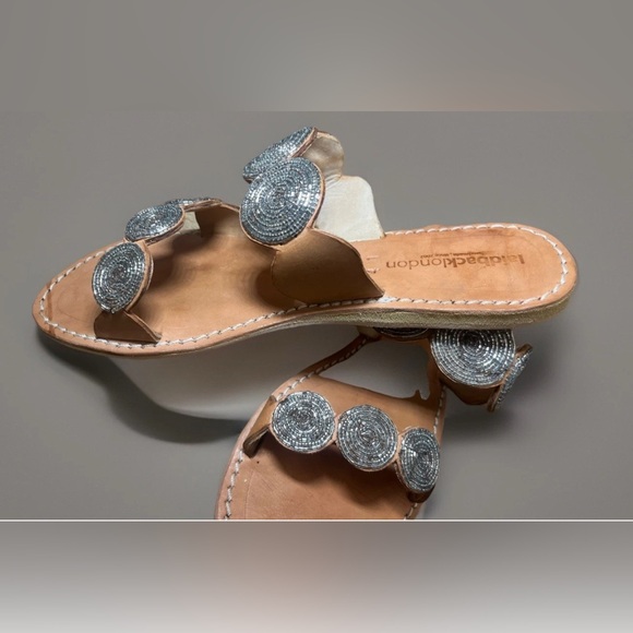 Laidback London Women's Handmade Leather Slip-On Sandals Size US 10 EU 41 EUC - Picture 4 of 7